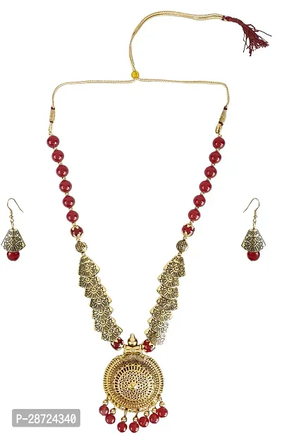 Alloy Gold plated Red Jewellery Set   Pack of 3-thumb3