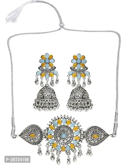 Zinc Silver Blue   Yellow Jewellery Set   Pack of 3-thumb5