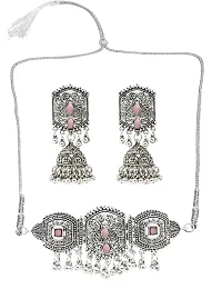 Zinc Silver Pink Jewellery Set   Pack of 3-thumb4