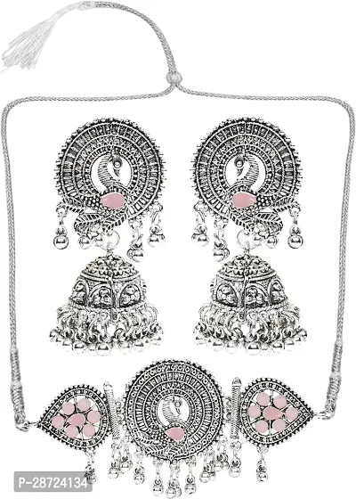 Zinc Silver Pink Jewellery Set   Pack of 3-thumb5