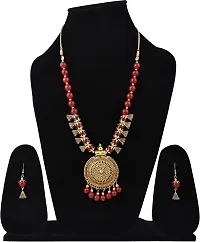 Alloy Gold plated Red Jewellery Set   Pack of 3-thumb1