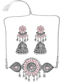 Zinc Silver Pink Jewellery Set   Pack of 3-thumb4