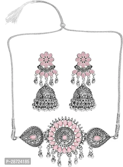 Zinc Silver Pink Jewellery Set   Pack of 3-thumb5