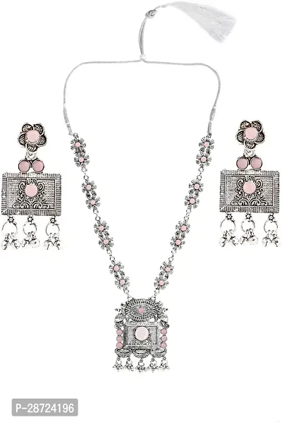 Zinc Silver Pink Jewellery Set   Pack of 3-thumb5