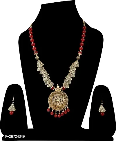 Alloy Gold plated Red Jewellery Set   Pack of 3-thumb2