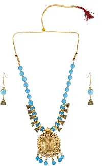 Alloy Gold plated Turquoise Jewellery Set   Pack of 3-thumb2