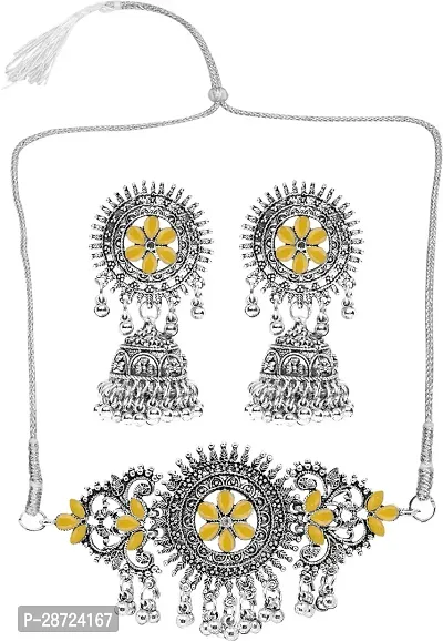 Zinc Silver Yellow Jewellery Set   Pack of 3-thumb5