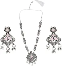 Zinc Silver Pink Jewellery Set   Pack of 3-thumb4