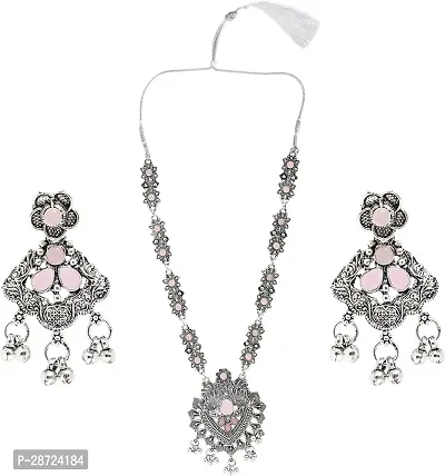 Zinc Silver Pink Jewellery Set   Pack of 3-thumb5