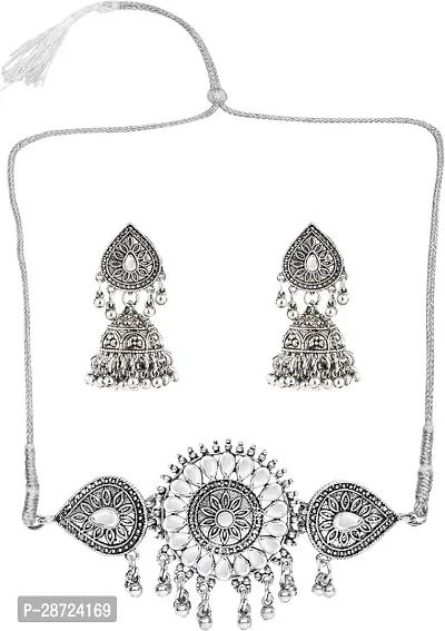 Zinc Silver White Jewellery Set   Pack of 3-thumb5