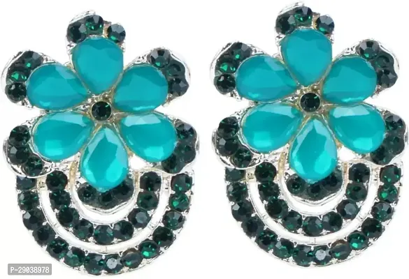 DEGHLAM Eid SpecialRamadan Special Alloy Green Earrings stone Alloy Drops  Danglers