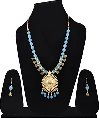 Alloy Gold plated Turquoise Jewellery Set   Pack of 3-thumb1