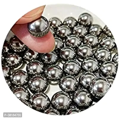 Steel Bearing Ball, No Holes, Silver Full Solid Iron Balls (6.35 MM, 100 PC)