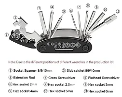 Cycle Tool 16 in 1 Multi Functional Bike Mechanic Repair Set Tool kit Cycling Road Bikes Mountain Bikes 1pc-thumb1