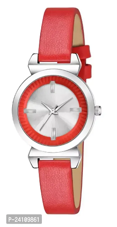 Stylish Synthetic Leather Watches For Women-thumb0