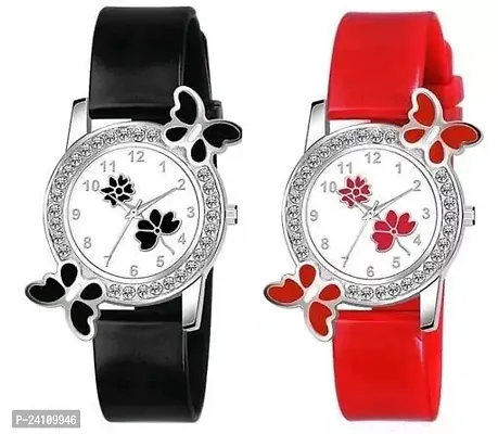 Stylish Silicone Watches For Women Pack Of 2