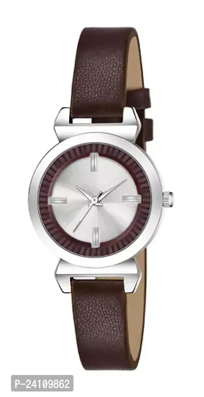 Stylish Synthetic Leather Watches For Women-thumb0