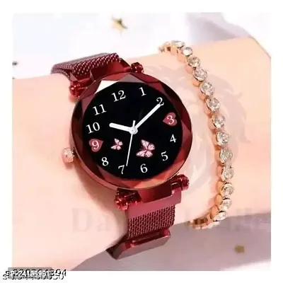 Stylish Metal Watches For Women Pack Of 2-thumb2