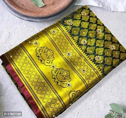 kanjeevaram silk saree with stone work-thumb0