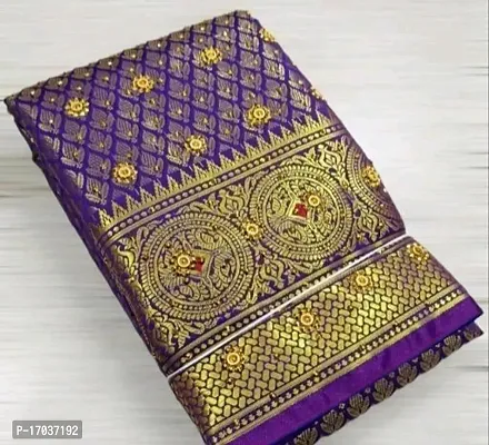 kanjeevaram silk saree with stone work-thumb0