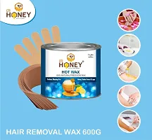 DR HONEY hot wax 600 gram milky and soft wax Hair Removal Wax For Arms, Legs, Chest, Back, and Full Body | Men  Women | Tan Removal | Oily to Normal Skin strip and stick-thumb4