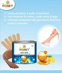 DR HONEY 600 gram Hot wax for man woman all skin type Hair Removal Wax For Arms, Legs, Chest, Back, and Full Body | Men  Women | Tan Removal | All skin Type (hot)-thumb1