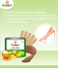 DR HONEY wax 599 gram cold wax Hair Removal Wax For Arms, Legs, Chest, Back, and Full Body | Men  Women | Tan Removal | All skin Type suitable for sensitive  dry skin strip and stick-thumb2