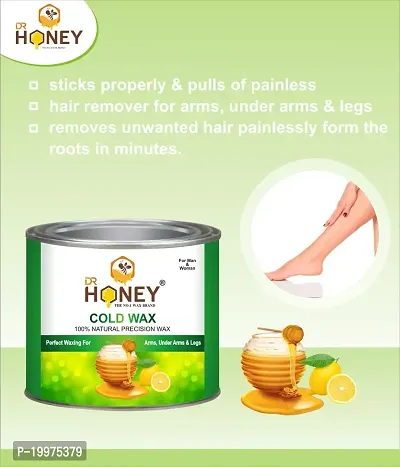 DR HONEY aloevera Wax 600 gram Hair Remover Wax for all skin wax good for your skin (cold)-thumb5