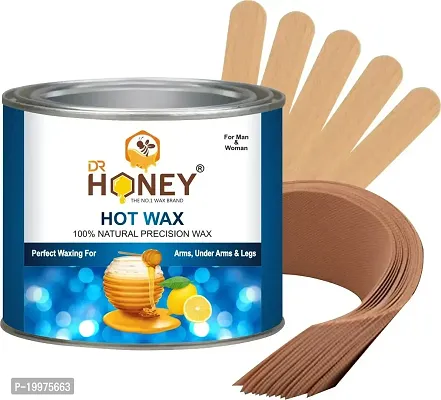 DR HONEY Hot Wax | Hair Removal Wax strip and strip and stick For Arms, Chest, Legs, Back and Full Body | For Men  Women - 600 gram (HOT)-thumb2