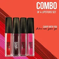 DR HONEY BEAUTY Mini Lipsticks Combo Pack of 4 Liquid Matte Lipstick-thumb2