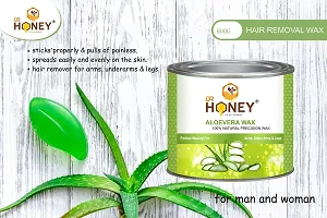 DR HONEY aloe Vera wax 600 gram Hair Remover Wax for Women, Body  Face Waxing, Natural Ingredients, No Artificial Colors soft and milky wax-thumb4