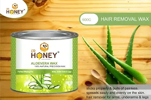 DR HONEY aloe Vera wax 600 gram Hair Removal Wax For Arms, Legs, Chest, Back, and Full Body | Men  Women-thumb1