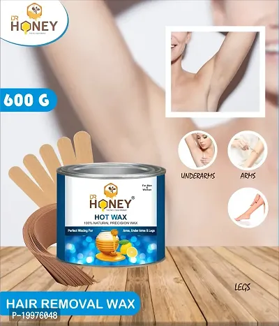 DR HONEY Hair Removal Hot Wax hot wax 600 gram strip and stick soft wax-thumb3