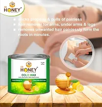 DR HONEY wax 599 gram Hair Removal Wax For Arms, Legs, Chest, Back, and Full Body | Men  Women | Tan Removal | All skin Type suitable for sensitive  dry skin Best wax for hair removal-thumb3