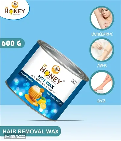 DR HONEY hot wax 600 gram Hair Removal Wax For Arms, Chest, Legs, Back and Full Body (600 gram pack) (Hot)-thumb5