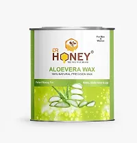 DR HONEY aloe Vera wax with strips 600 gram Hair Removal Wax For Arms, Legs, Chest, Back, and Full Body | Men  Women | Tan Removal | All skin Type Men  Women | Tan Removal | Oily to Normal Skin-thumb2