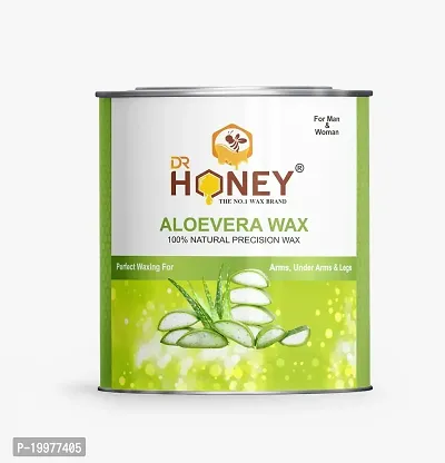 DR HONEY aloe Vera wax with strips 600 gram Hair Removal Wax For Arms, Legs, Chest, Back, and Full Body | Men  Women | Tan Removal | All skin Type Men  Women | Tan Removal | Oily to Normal Skin-thumb3