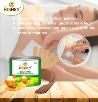 DR HONEY cold wax strip stick wax 597 gram Hair Removal Wax For Arms, Legs, Chest, Back, and Full Body | Men  Women | Tan Removal | All skin Type suitable for sensitive  dry skin Best best sellerl-thumb3