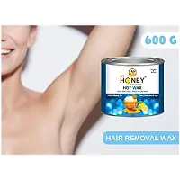 DR HONEY hot wax 600 gram Hair Remover Wax for Women, Body  Face Waxing, Natural Ingredients-thumb3