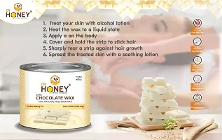 DR HONEY aloevera Wax 600 gram Hair Remover Wax for all skin wax good for your skin (white)-thumb2