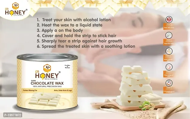 DR HONEY aloevera Wax 600 gram Hair Remover Wax for all skin wax good for your skin (white)-thumb3