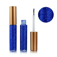 DR HONEY Glitter shimmer eye liner Blue Silver Red Green Gold black (Pack of 6) new pick multi color-thumb3