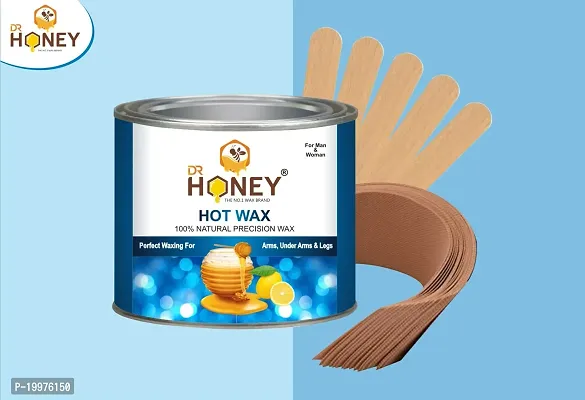 DR HONEY hot wax 600 gram strip and stick Removal Wax For Arms, Chest, Legs, Back, and Full Body-thumb5