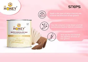 DR HONEY white chocolate and stick wax 600 gram Hair Removal For Arms, Legs, Chest, Back, and Full Body | Men  Women | Tan Removal | All skin Type Men  Women | Tan Removal | Oily to Normal Skin-thumb2