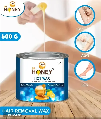 DR HONEY hot wax 600 Flavored Wax For Hair Removal For Women/Men Light 600 Gram-thumb3