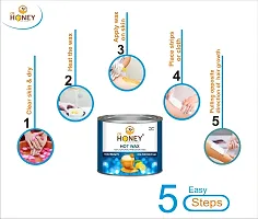 DR HONEY 600 gram hot wax Hair Removal | Best Seller | All Skin Types full body wax-thumb4