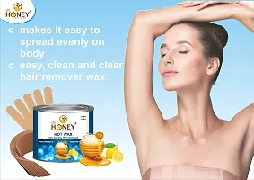 DR HONEY hot wax 600 gram strip and stick soft and milky and soft wax Recommended for all skin types full body soft wax-thumb2