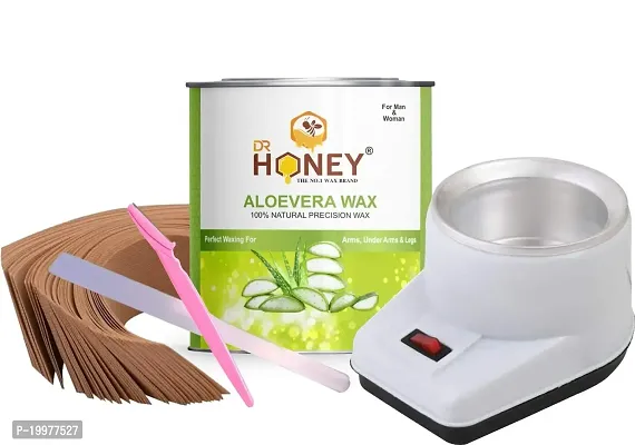 DR HONEY aloevera wax strip face Razor wax knife and heater all skin wax full body good for your skin 600 gram wax