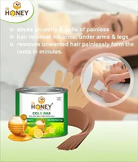 DR HONEY wax 599 gram cold wax Hair Removal Wax For Arms, Legs, Chest, Back, and Full Body | Men  Women | Tan Removal | All skin Type suitable for sensitive  dry skin strip and stick-thumb1