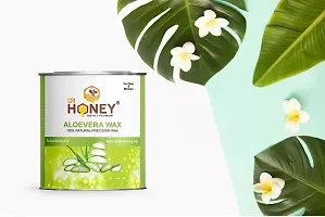 DR HONEY aloe Vera wax with strips 600 gram Hair Removal Wax For Arms, Legs, Chest, Back, and Full Body | Men  Women | Tan Removal | All skin Type Men  Women | Tan Removal | Oily to Normal Skin-thumb3